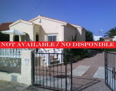 LJ00109 – A 2 bedroom detached villa (Sleeps 4) Generous plot, off Road parking