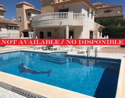 LJ00134 – A large Detached 2 storey villa with a private swimming pool and A/C throughout  (Sleeps 8)