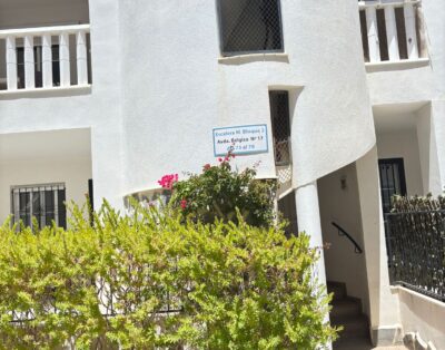 LJ00117 – Beautiful 2 bedroom, 1 bathroom ground floor apartment with shared pool and underground designated parking space – Sleeps 4